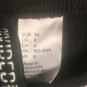 Black Dress with Striped Collar & Long Sleeves